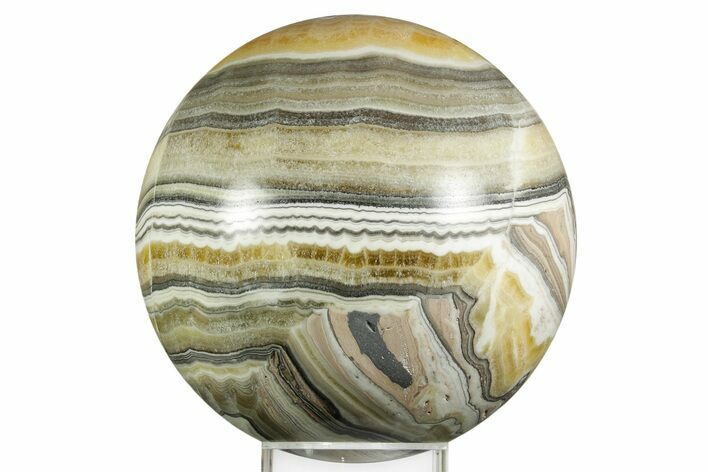 Polished Zebra Calcite Sphere - Mexico #362092